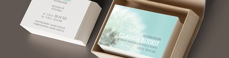 Branding Mockup von Heilpraktikerin Claudia Bodeit